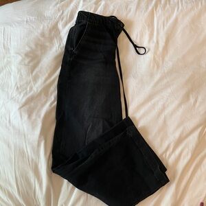 American Eagle Outfitters Black Drawstring Pants - XS Long